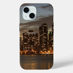 Manhattan Skyscrapers bij nacht iPhone 15 Case