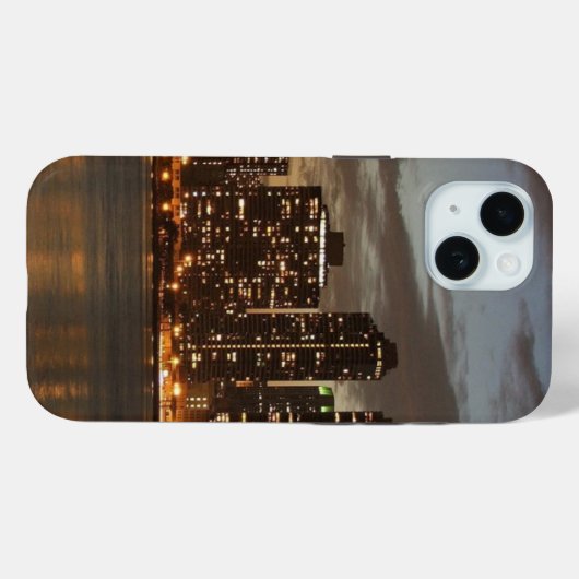 Manhattan Skyscrapers bij nacht Case-Mate iPhone Case (Achterkant (horizontaal))