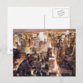 "Manhattan Tapestry" New York Art Briefkaart (Voorkant / Achterkant)