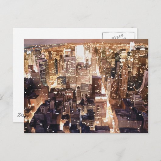 "Manhattan Tapestry" New York Art Briefkaart (Voorkant / Achterkant)