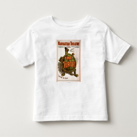 Manhattan Theater New York Broadway the Turtle Kinder Shirts (Voorkant)