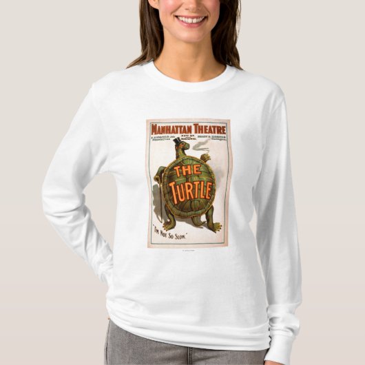 Manhattan Theater New York Broadway the Turtle T-shirt (Voorkant)