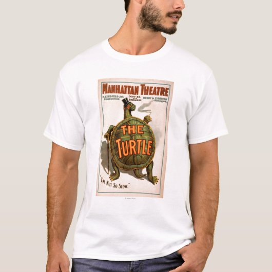 Manhattan Theater New York Broadway the Turtle T-shirt (Voorkant)