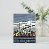 Manhattan uit Staten Island CricketDiane Stuff Briefkaart (Staand voorkant)
