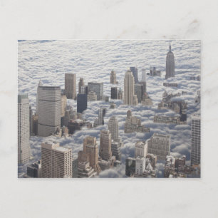Manhattan under Cloudy Sky Briefkaart