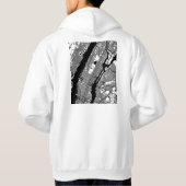 Manhattan USA City Map Hoodie (Achterkant)