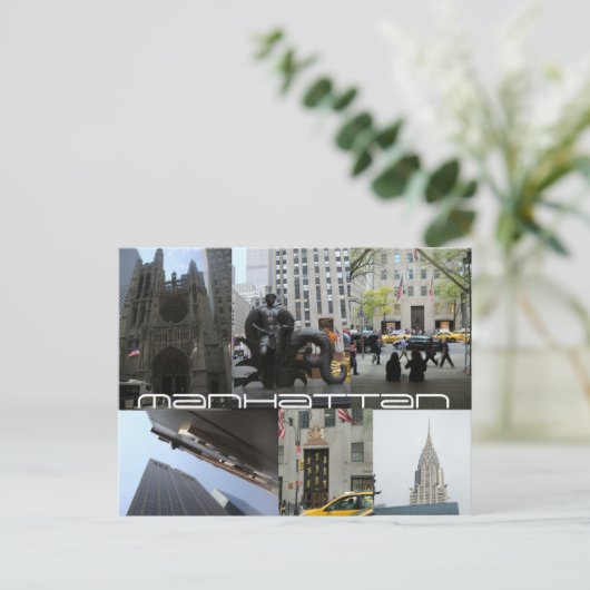 Manhattan V Briefkaart (Staand voorkant)