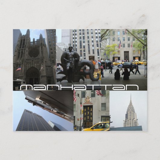 Manhattan V Briefkaart (Voorkant)