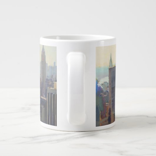 Manhattan van het Rockefeller Building 2012 Grote Koffiekop (Achterkant)