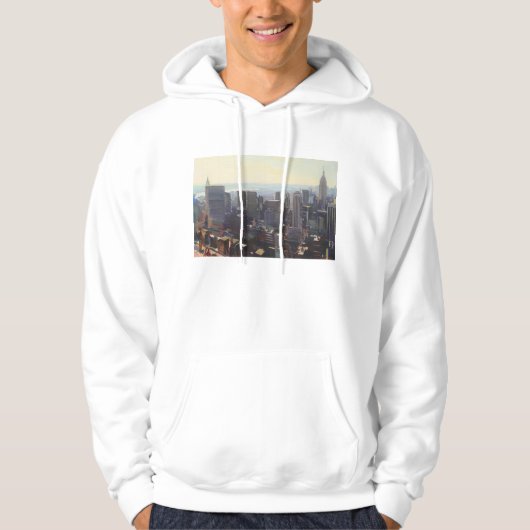 Manhattan van het Rockefeller Building 2012 Hoodie (Voorkant)