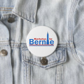 Manhattan voor Bernie Ronde Button 7,6 Cm (In situ)