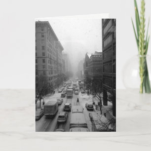 Manhattan Winter Feestdagen Kaart
