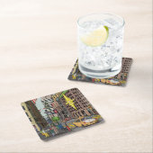 Manhattan Winter New York Kerstvergelijking Kartonnen Onderzetters (Insitu)