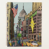 Manhattan Winter New York Kerstvergelijking Planner (Voorkant)