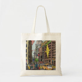Manhattan Winter New York Kerstvergelijking Tote Bag