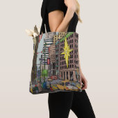 Manhattan Winter New York Kerstvergelijking Tote Bag (Dichtbij)