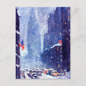Manhattan Winter Scene.Fine Art Kerstmis Feestdagenkaart (Voorkant)