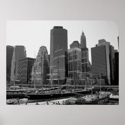 Manhattan, Zuid-Zee poster voor fotografie (Voorkant)