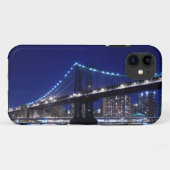 Manhattanbrücke und -Skyline nachts Case-Mate iPhone Case (Achterkant (horizontaal))