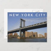 Manhattanbrug over de East River | New York City Briefkaart (Voorkant / Achterkant)
