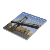 Manhattanbrug over de East River | New York City Tegeltje (Zijkant)