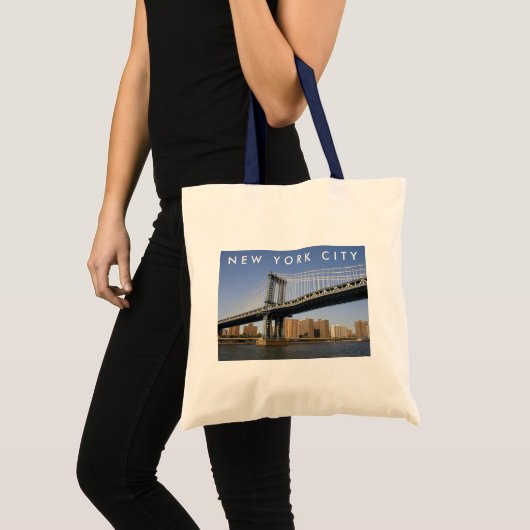 Manhattanbrug over de East River | New York City Tote Bag (Voorkant (product))