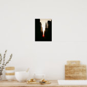 Manhattanhenge en Chrysler Building, Small Poster (Keuken)