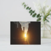 Manhattanhenge Post Card Briefkaart (Staand voorkant)