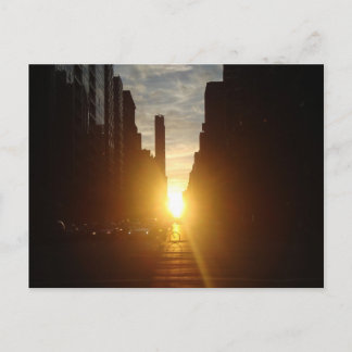 Manhattanhenge Post Card Briefkaart