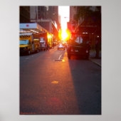 Manhattanhenge Poster (Voorkant)
