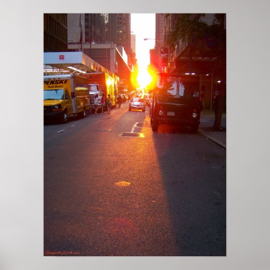 Manhattanhenge Poster (Voorkant)