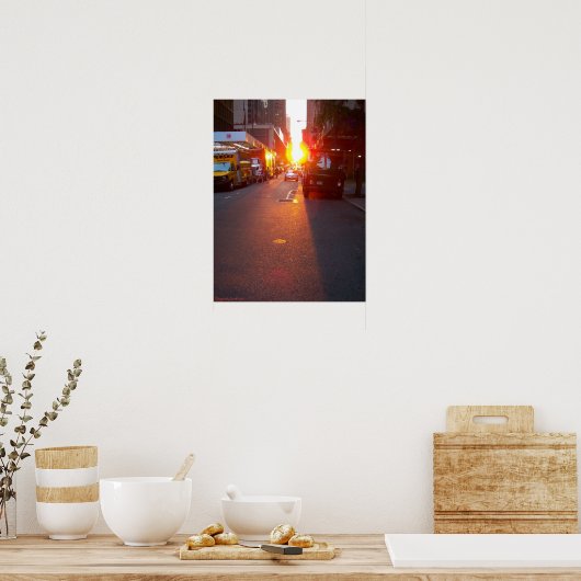 Manhattanhenge Poster (Keuken)