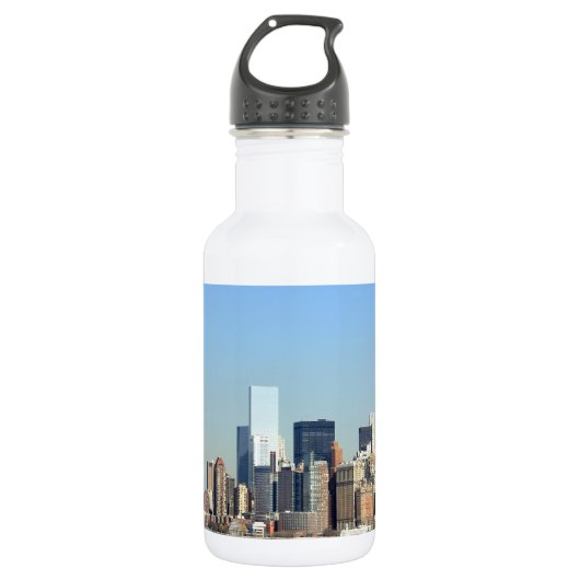 Manhattans silhouet New York City Waterfles (Voorkant)
