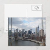Manhattans skyline New York Briefkaart (Voorkant / Achterkant)