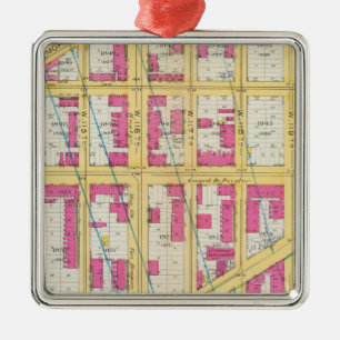 Manhatten, New York 11 Metalen Ornament