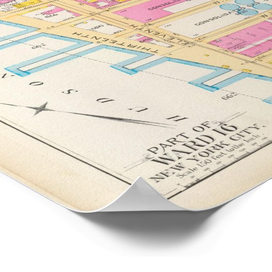 Manhatten, New York 19 Poster (Hoek)