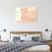 Manhatten, New York 23 Canvas Afdruk (Insitu (Slaapkamer))