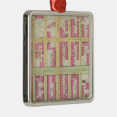 Manhatten, New York 3 Metalen Ornament (Rechts)