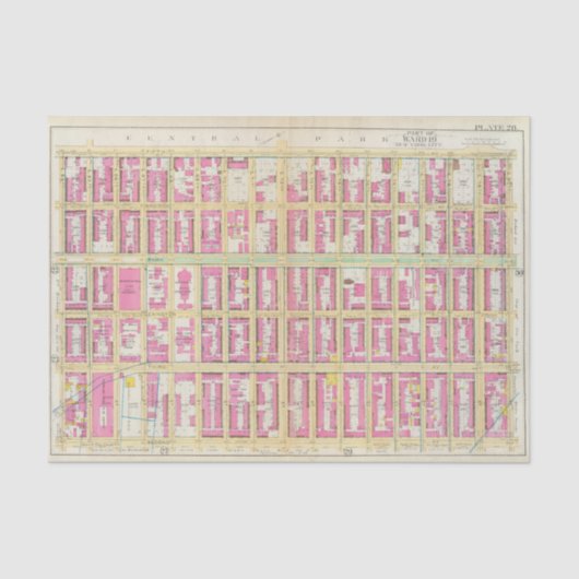 Manhatten, New York 3 Tissuepapier (Voorkant)