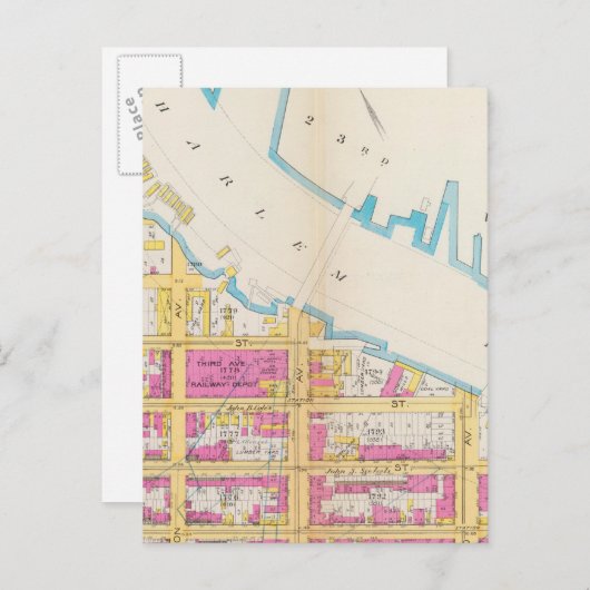 Manhatten, New York 4 Briefkaart (Voorkant / Achterkant)