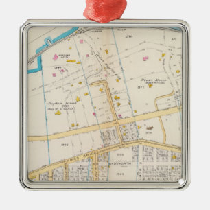 Manhatten, New York 5 Metalen Ornament