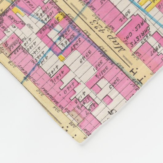 Manhatten, New York 7 Fleece Deken (Hoek)