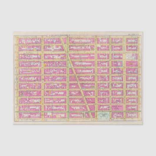 Manhatten, New York 7 Tissuepapier (Voorkant)