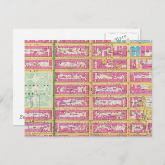 Manhatten, New York Briefkaart (Voorkant / Achterkant)