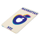 Manhatten NYC "Big Apple"-reisposter Magneet (Linkerzijde)