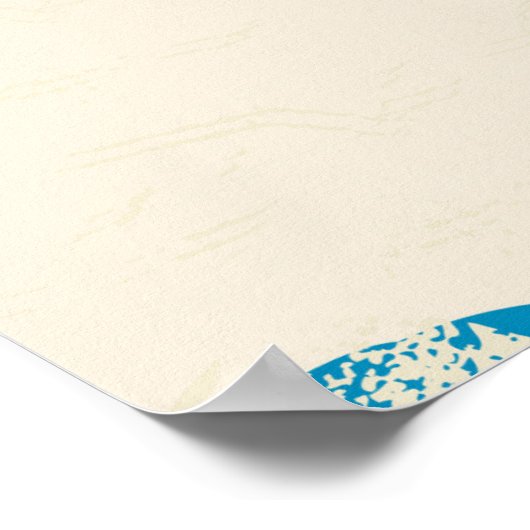 Manhatten NYC  "Big Apple"-reisposter Poster (Hoek)