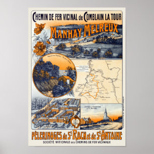 Manhay Melreux Belgium Vintage Poster 1920