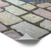 Manhole-afdekking, Praagse burcht, Tsjechië Poster (Hoek)