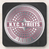 Manhole Covers Bronx Drankjes Onderzetter (Voorkant)