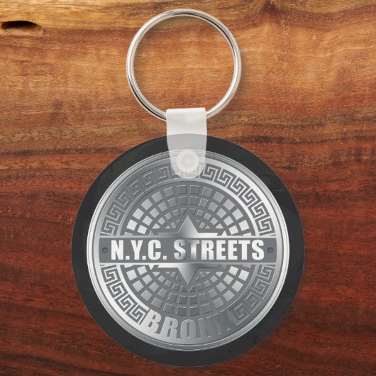 Manhole Covers Bronx Sleutelhanger (Voorkant)